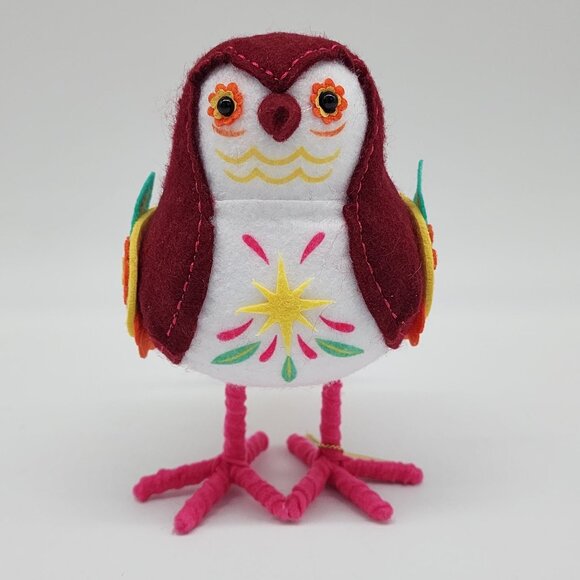 Handmade Colorful Felt Bird With Embroidered Details & Felt Flowers Target 2023 - Picture 4 of 9
